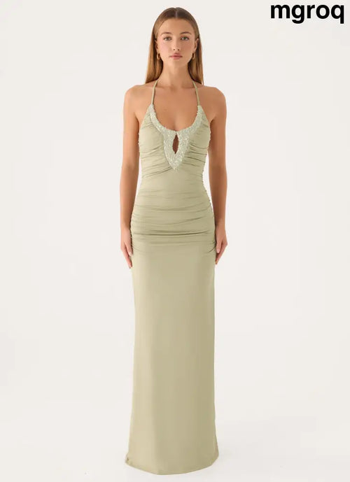 Aminata Maxi Dress - Sage - Maxi Dresses