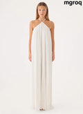 Danni Halter Maxi Dress - White - Maxi Dresses