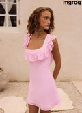 Malina Mini Dress - Pink - Mini Dresses