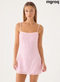Posey Mini Dress - Pink - Mini Dresses
